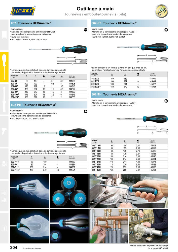 HAZET catalogue principal Nb. : 2203 - Page 204