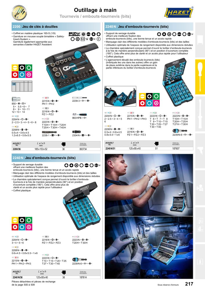 HAZET catalogue principal n.: 2203 - Pagina 217