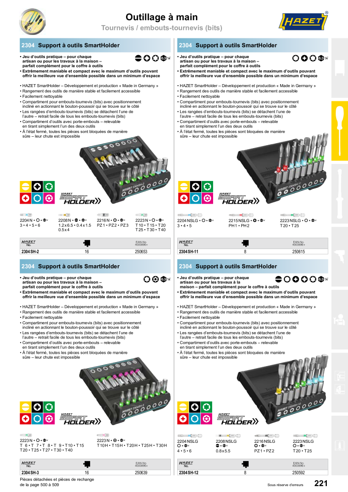 HAZET catalogue principal Nº: 2203 - Página 221