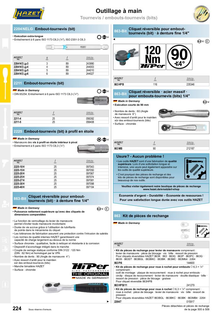 HAZET catalogue principal n.: 2203 - Pagina 224