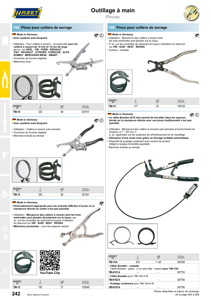 HAZET catalogue principal NR.: 2203 - Pagina 242