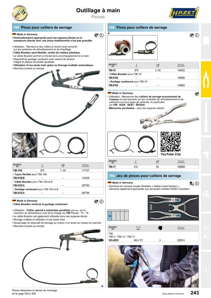 HAZET catalogue principal Nb. : 2203 - Page 243