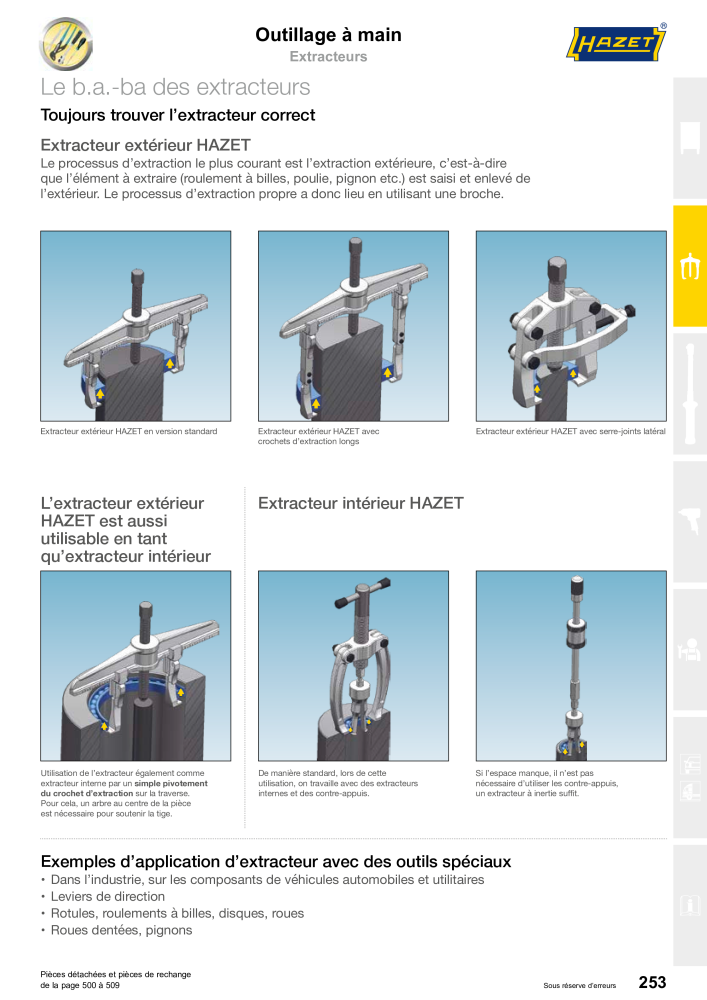 HAZET catalogue principal NO.: 2203 - Page 253