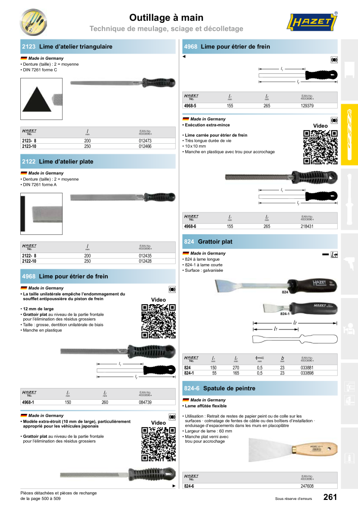 HAZET catalogue principal NR.: 2203 - Strona 261