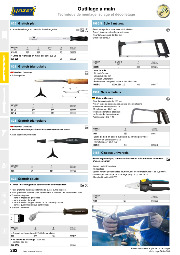 HAZET catalogue principal NO.: 2203 - Page 262