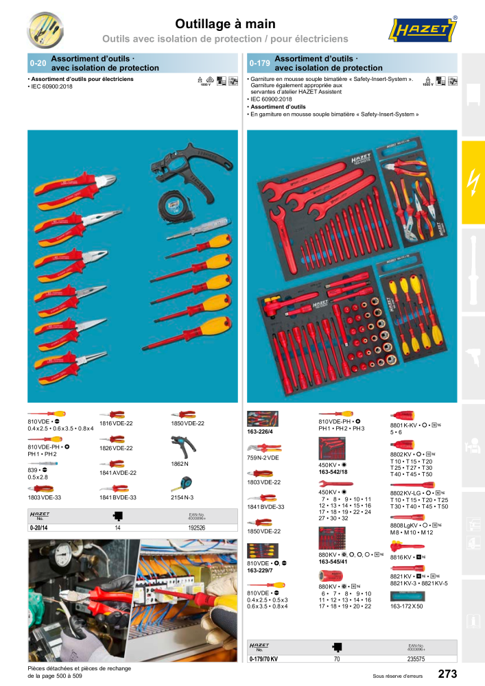 HAZET catalogue principal Nb. : 2203 - Page 273