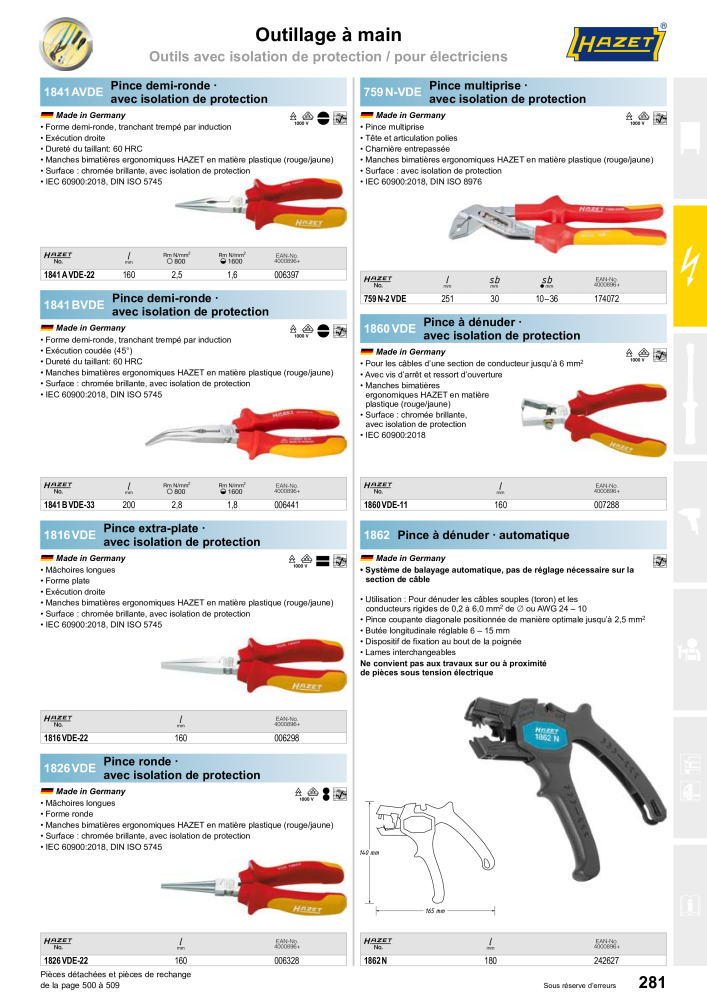 HAZET catalogue principal n.: 2203 - Pagina 281