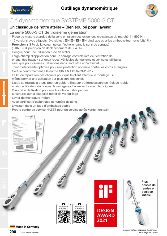 HAZET catalogue principal NR.: 2203 - Pagina 298