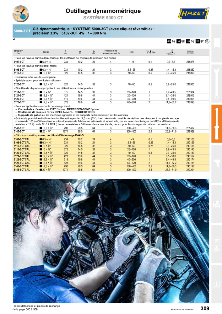 HAZET catalogue principal NR.: 2203 - Seite 309