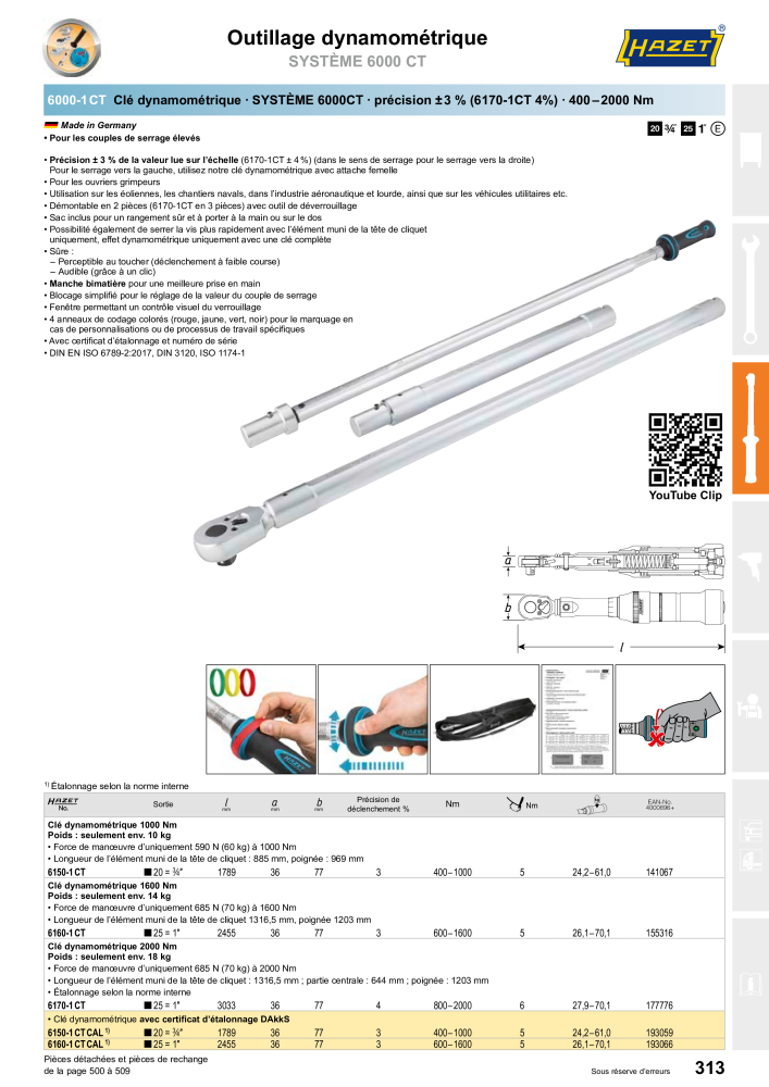 HAZET catalogue principal NR.: 2203 - Seite 313