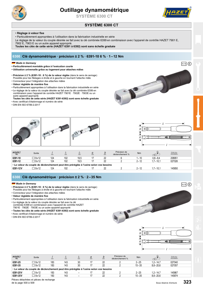 HAZET catalogue principal NR.: 2203 - Pagina 323