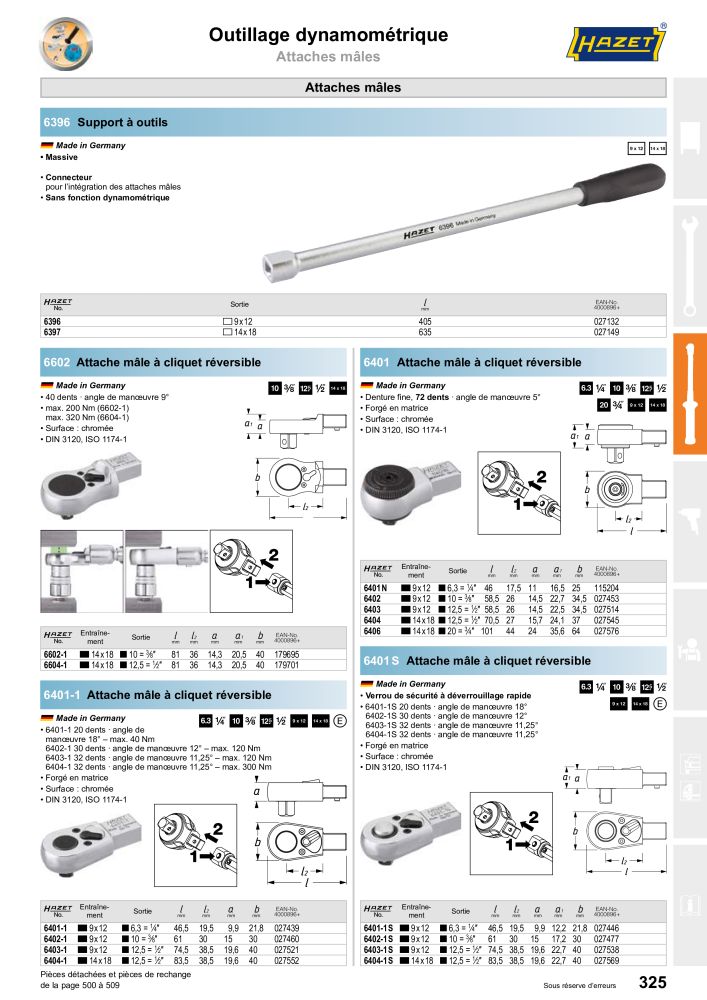 HAZET catalogue principal Nº: 2203 - Página 325