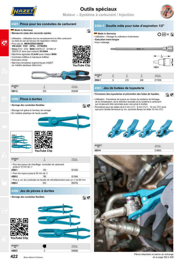 HAZET catalogue principal NO.: 2203 - Page 422