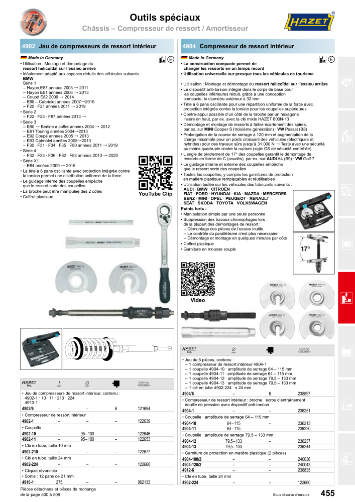 HAZET catalogue principal Nb. : 2203 - Page 455