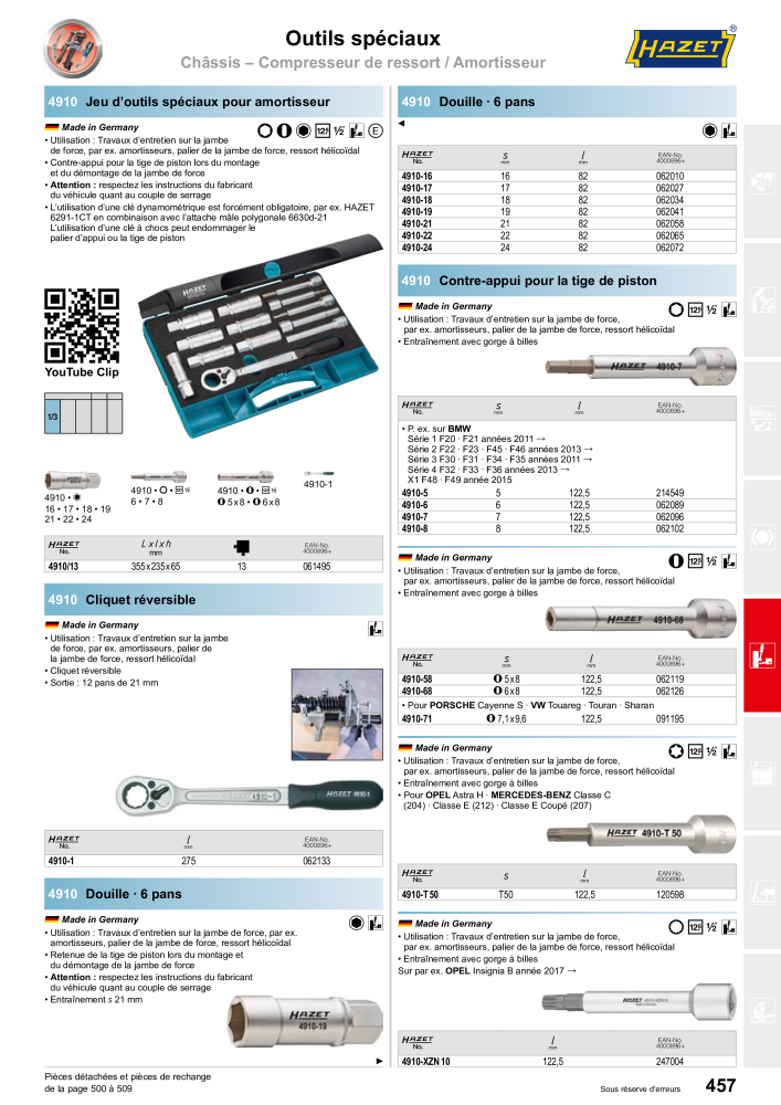 HAZET catalogue principal NO.: 2203 - Page 457