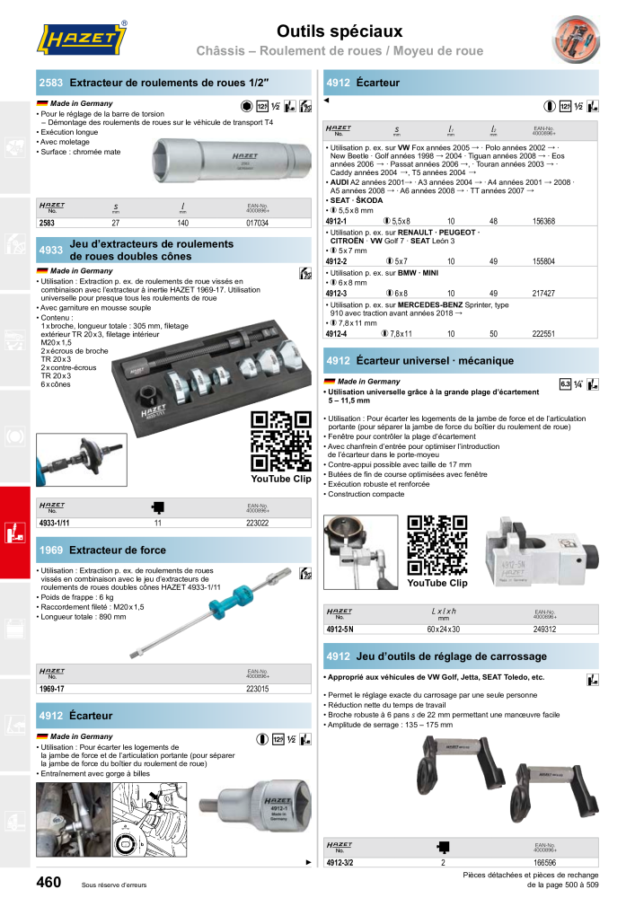 HAZET catalogue principal Č. 2203 - Strana 460