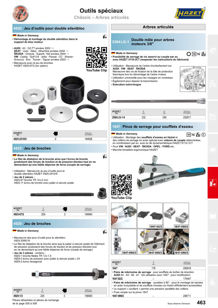 HAZET catalogue principal n.: 2203 - Pagina 463