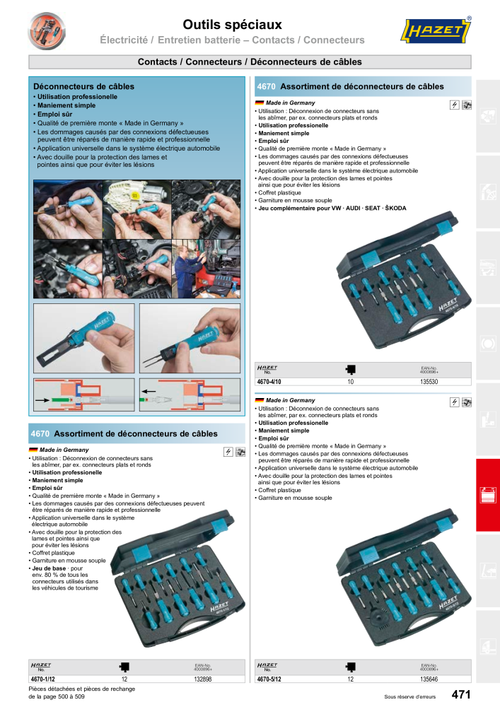 HAZET catalogue principal NR.: 2203 - Pagina 471