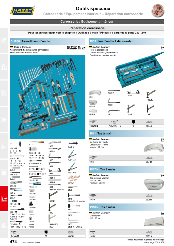 HAZET catalogue principal Nb. : 2203 - Page 474