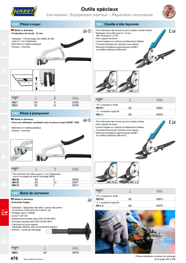 HAZET catalogue principal Nb. : 2203 - Page 476