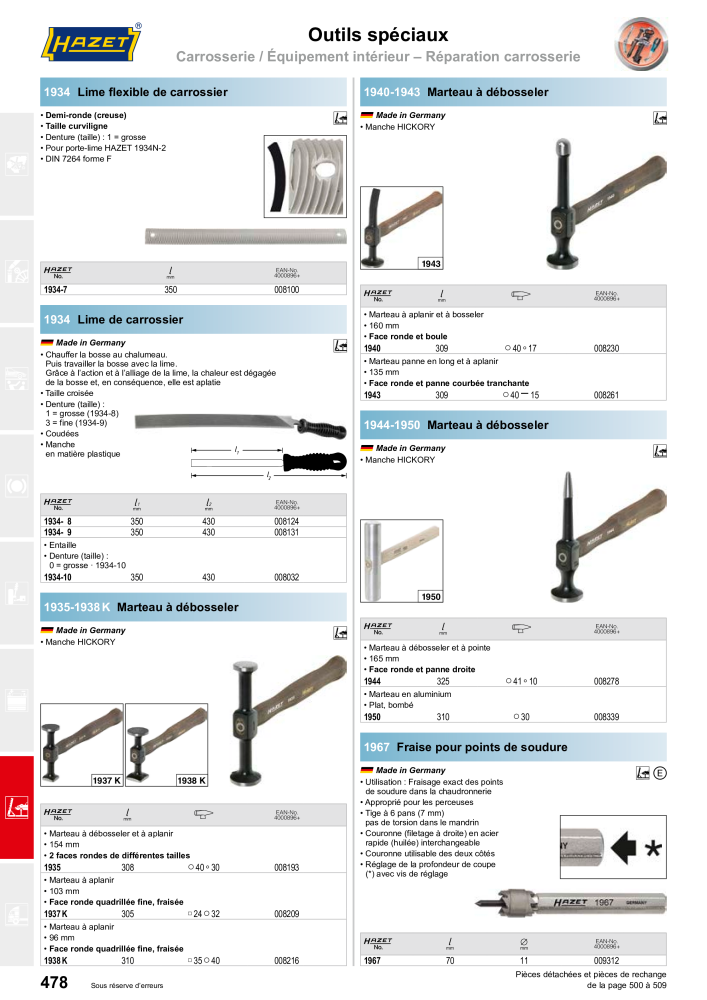 HAZET catalogue principal NO.: 2203 - Page 478