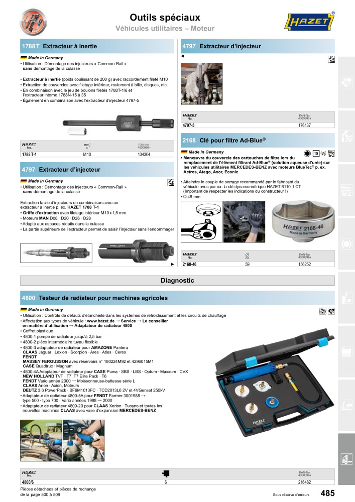 HAZET catalogue principal Nº: 2203 - Página 485