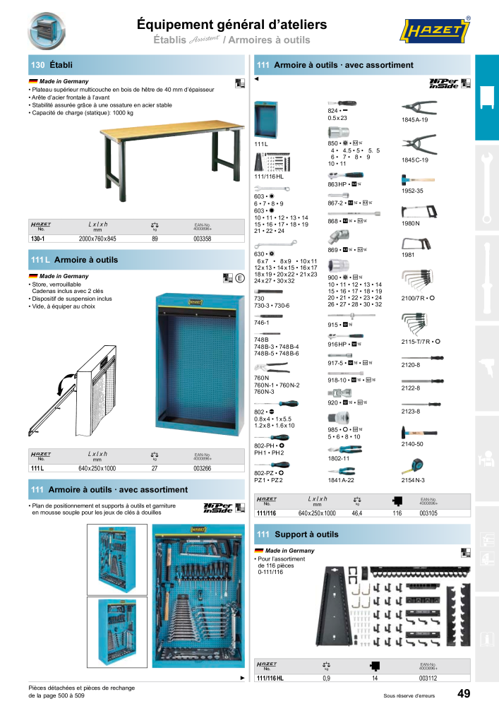 HAZET catalogue principal Nº: 2203 - Página 49