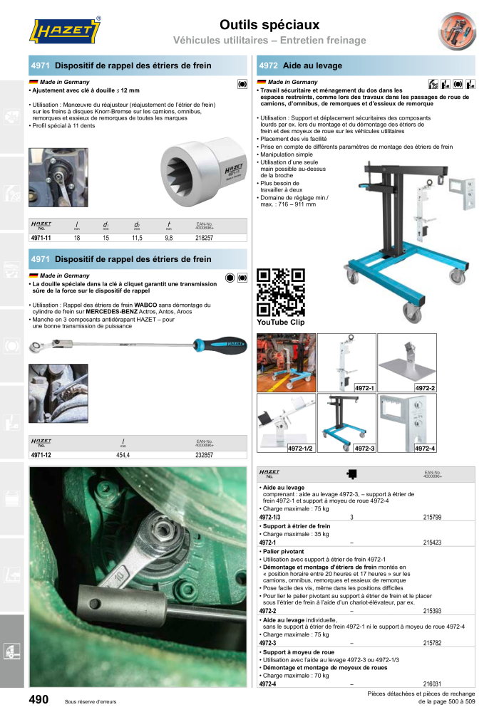 HAZET catalogue principal Nb. : 2203 - Page 490