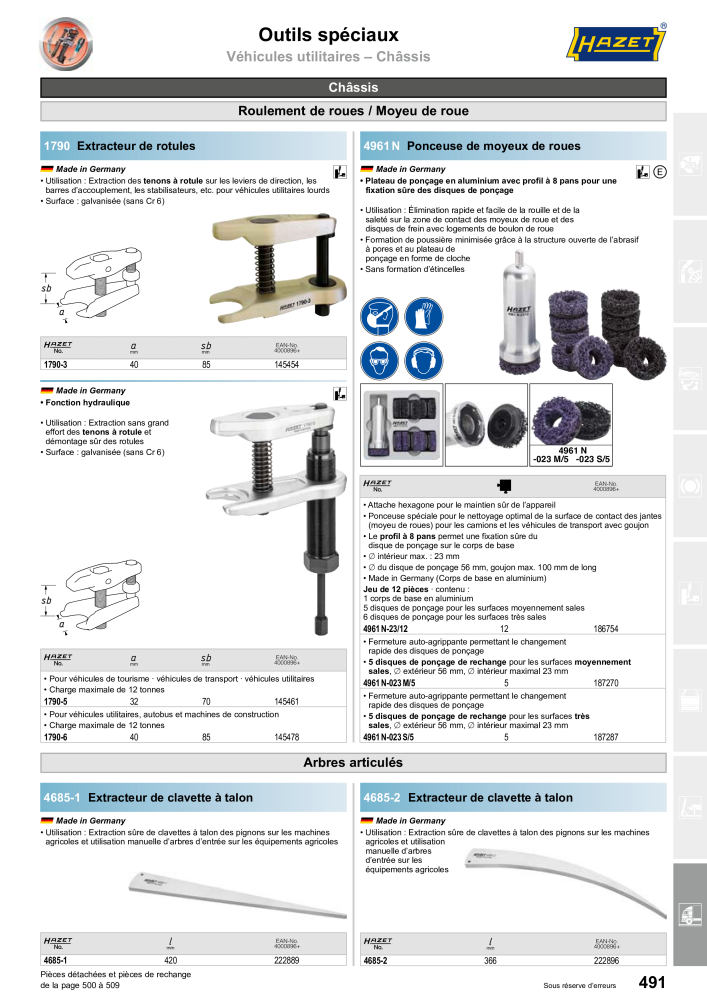 HAZET catalogue principal NR.: 2203 - Pagina 491