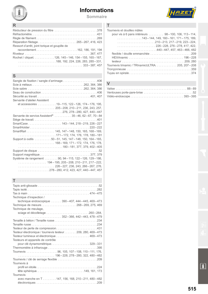 HAZET catalogue principal n.: 2203 - Pagina 515