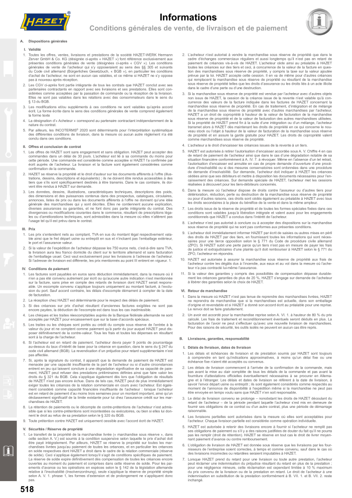 HAZET catalogue principal NR.: 2203 - Pagina 518