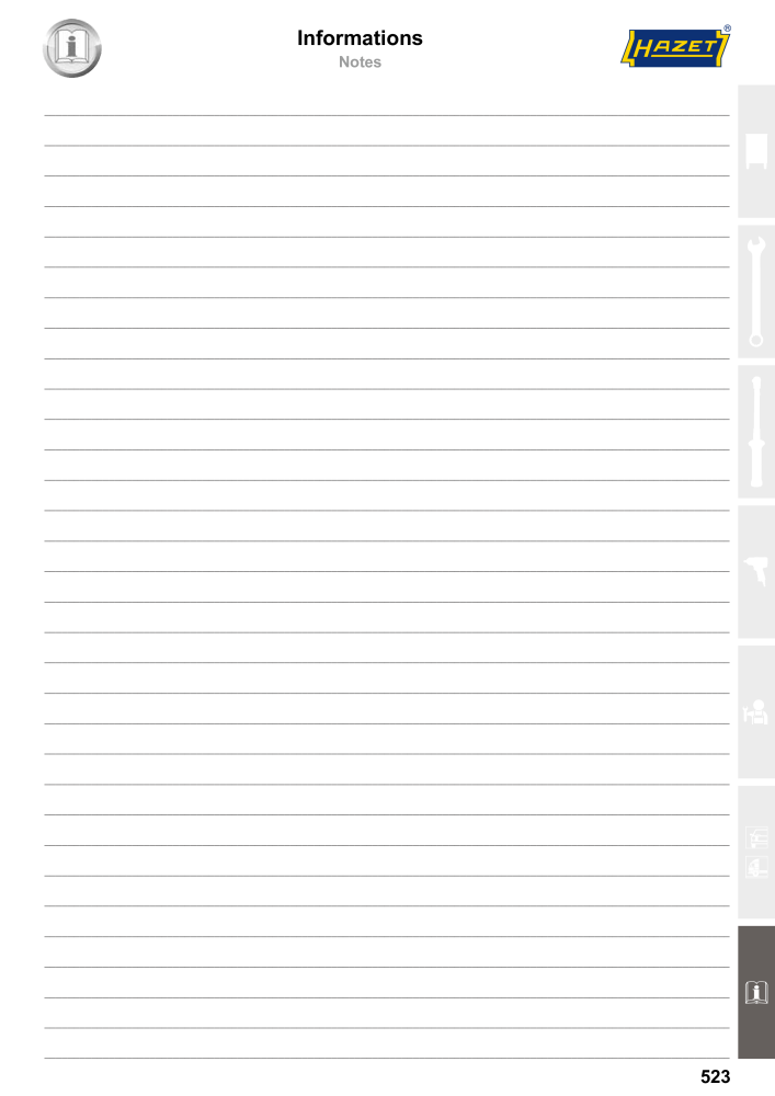 HAZET catalogue principal n.: 2203 - Pagina 523