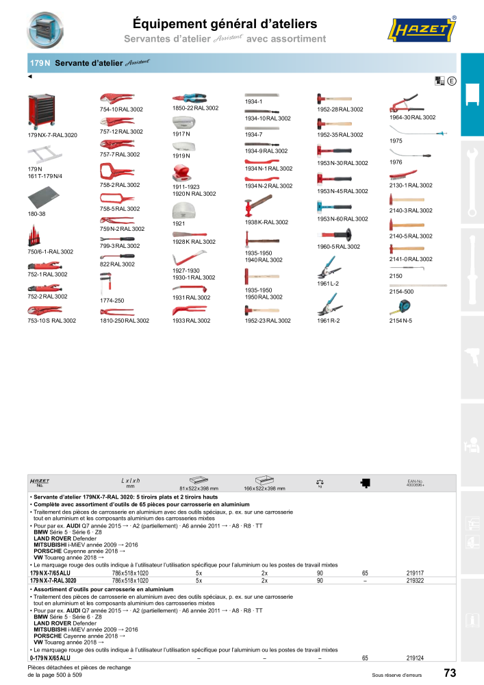 HAZET catalogue principal n.: 2203 - Pagina 73