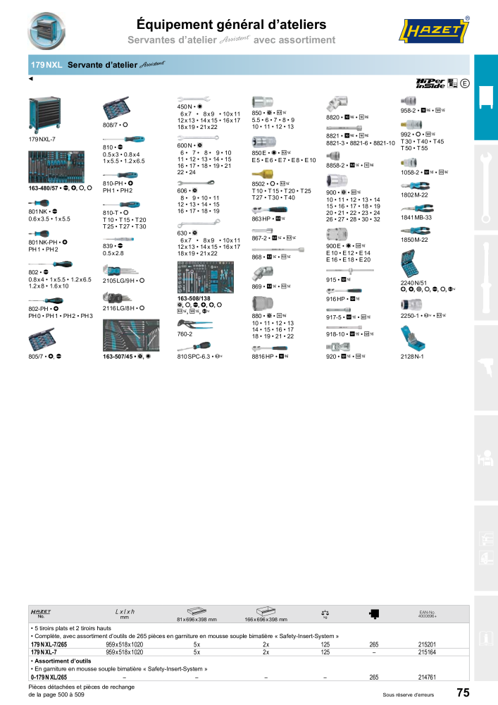 HAZET catalogue principal NR.: 2203 - Seite 75