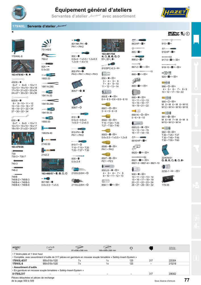 HAZET catalogue principal Č. 2203 - Strana 77