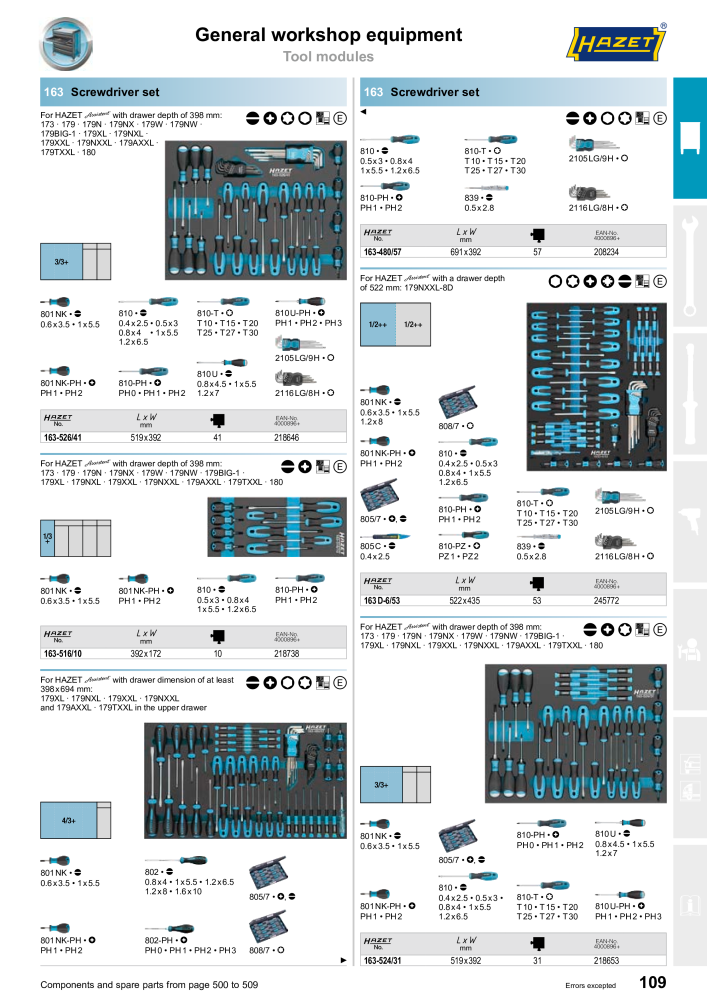 HAZET Main Catalog Nº: 2204 - Página 109