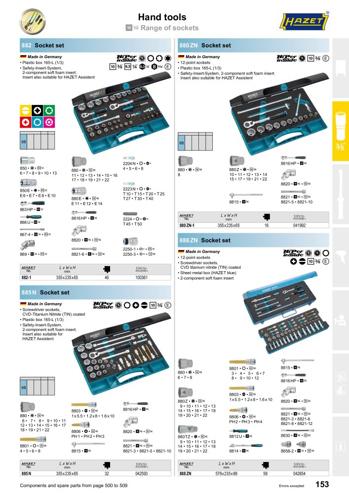 HAZET Main Catalog Nº: 2204 - Página 153