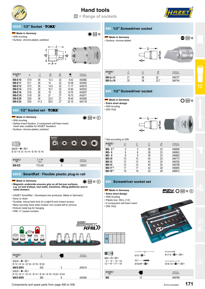 HAZET Main Catalog NR.: 2204 - Seite 171