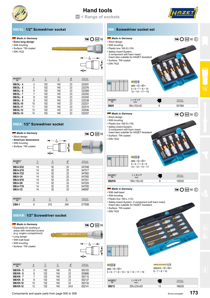 HAZET Main Catalog NR.: 2204 - Strona 173