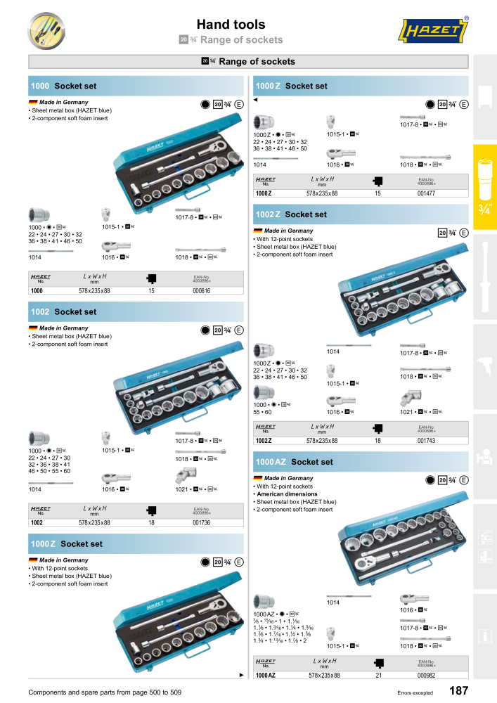 HAZET Main Catalog NR.: 2204 - Pagina 187