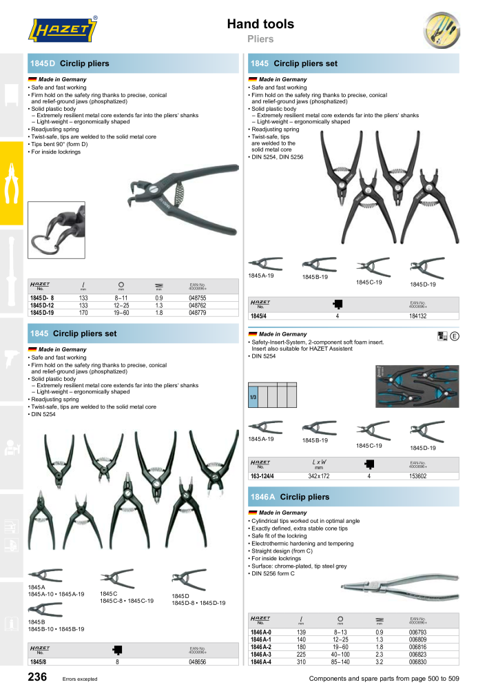 HAZET Main Catalog Nº: 2204 - Página 236