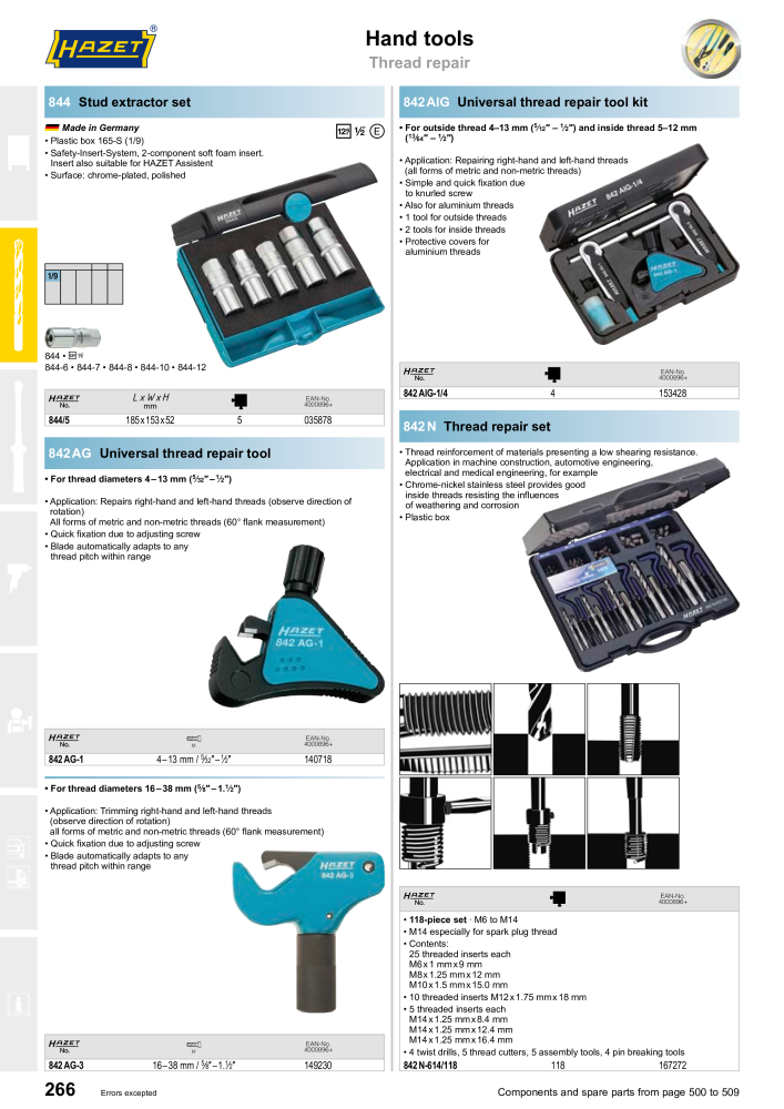 HAZET Main Catalog Nº: 2204 - Página 266