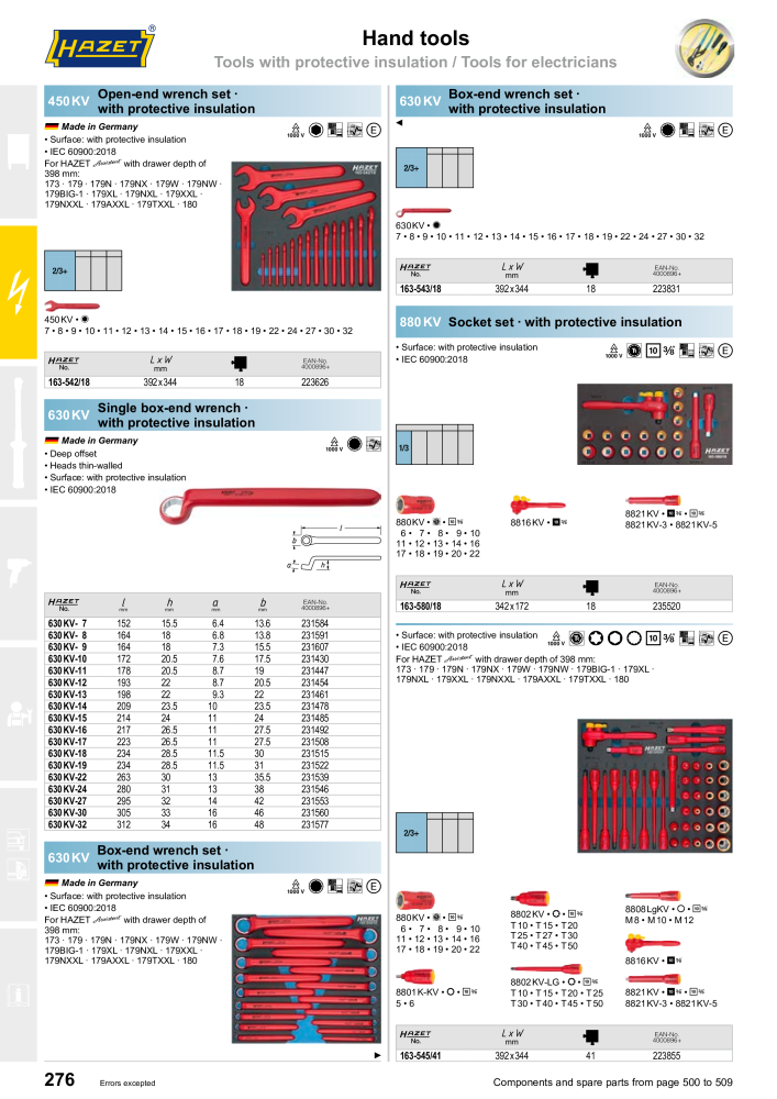 HAZET Main Catalog NR.: 2204 - Pagina 276