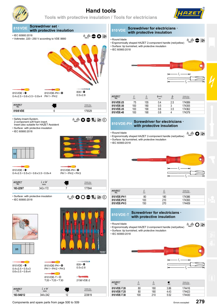 HAZET Main Catalog Nº: 2204 - Página 279