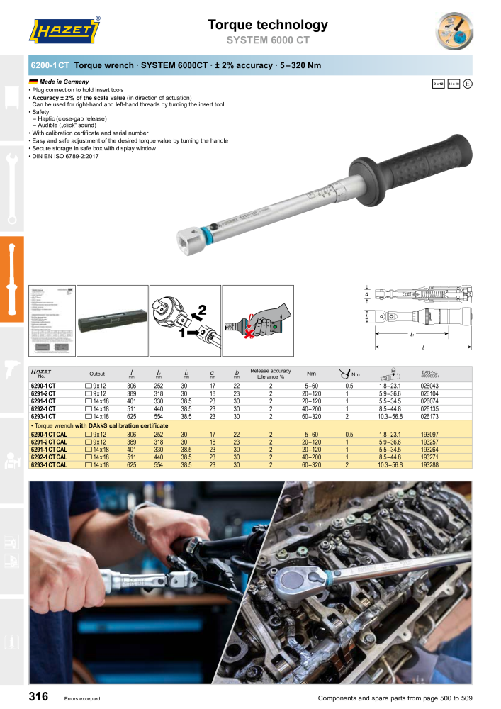 HAZET Main Catalog Nº: 2204 - Página 316