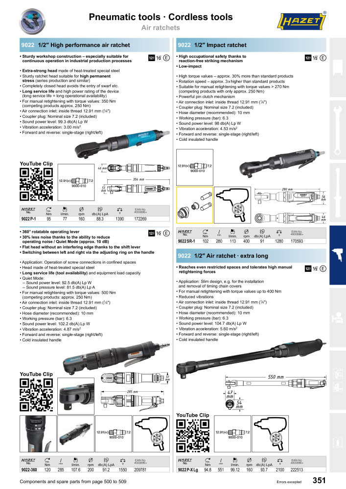 HAZET Main Catalog Nº: 2204 - Página 351