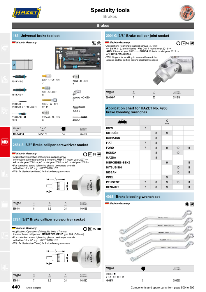 HAZET Main Catalog NR.: 2204 - Pagina 440