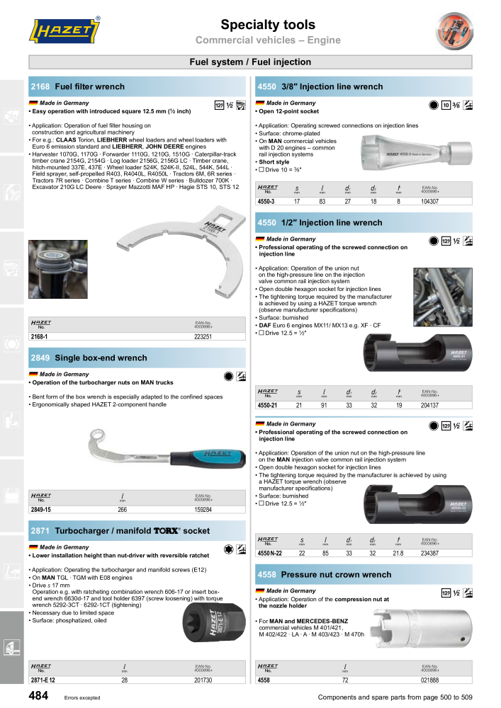 HAZET Main Catalog NR.: 2204 - Pagina 484