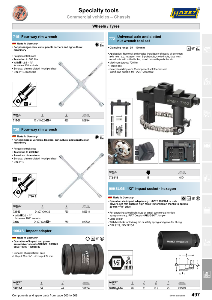 HAZET Main Catalog NR.: 2204 - Pagina 497