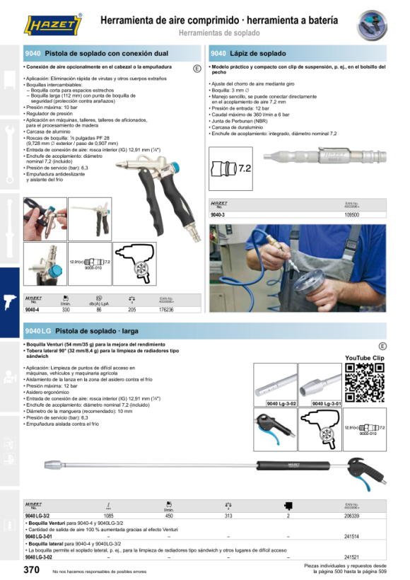 HAZET PISTOLA DE SOPLADO 9040LG-2/2